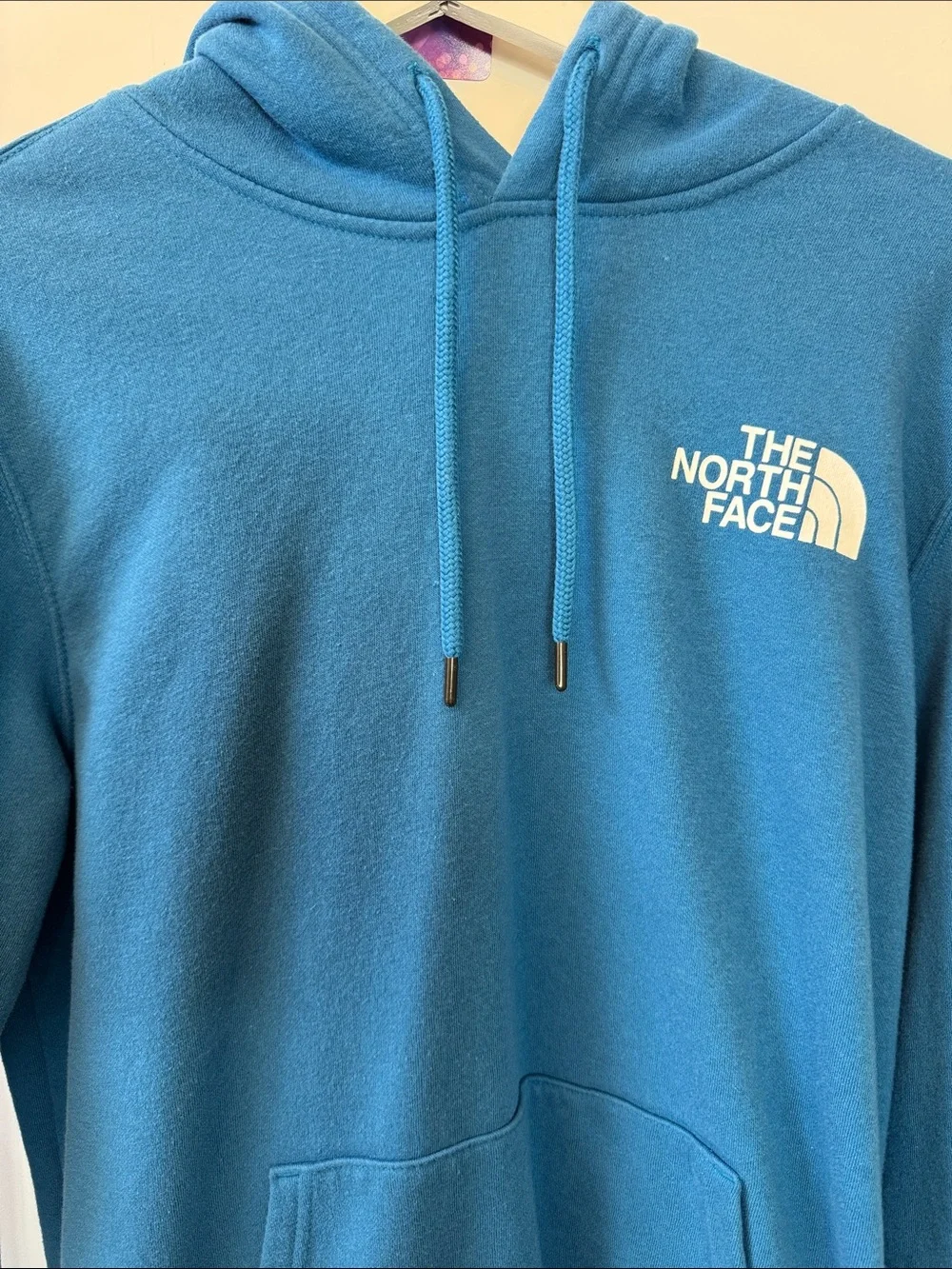 The North Face Men's Blue Pullover Hoodie Sweatshirt
